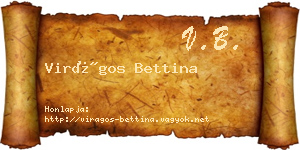 Virágos Bettina névjegykártya