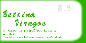 bettina viragos business card